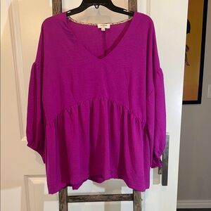 Umgee Fuchsia Blouse L